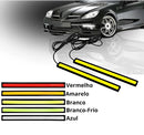 Barra LED DRL 17 cm 6000K 12V Impermeável – Luz Diurna Universal para Carros (Par)