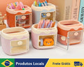 Porta-Lápis de Urso Fofo Multiuso – Organizador de Mesa para Canetas e Acessórios