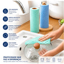 Rolo de Panos Multiuso para Cozinha com 50 Unidades – Antibacteriano