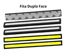 Barra LED DRL 17 cm 6000K 12V Impermeável – Luz Diurna Universal para Carros (Par)