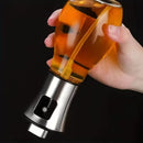 Azeiteira Spray de Vidro 200ml com Tampa Inox para Azeite e Vinagre