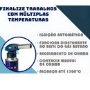 Maçarico Culinário Profissional com Chama Ajustável – Ideal para Confeitaria, Cozinha e Gastronomia