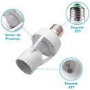Sensor de Presença para Lâmpada E27 Bivolt com Acionamento Automático