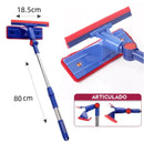 Kit Mop Mágico 2 em 1 com Esponja e Cabo Extensível Multiuso para Limpeza