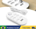 Régua de Tomadas 6 Saídas com 3 USB Bivolt 110V/220V