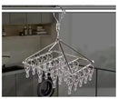 Kit com 40 Prendedores de Roupa em Inox com Fixação Prática