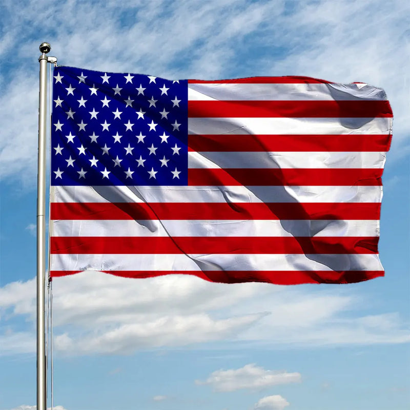 Bandeira dos Estados Unidos 90x150cm com impressão dupla face e design Stars and Stripes para decoração e eventos