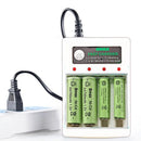 Carregador bivolt para pilhas recarregáveis AA e AAA Ni-MH e Ni-CD de 1,2V