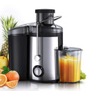 Centrífuga de sucos aço inox 800W entrada grande para frutas e vegetais fácil de limpar