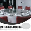 Prato Giratório de Madeira para Mesa de Jantar – Organizador Redondo para Cozinha