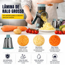 Ralador/ Fatiador Manual 3 em 1 Rotativo — Queijo, Vegetais e Nuts | Ralador de Queijo Versátil | JT242 | TAVARES HOME