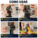 Ralador/ Fatiador Manual 3 em 1 Rotativo — Queijo, Vegetais e Nuts | Ralador de Queijo Versátil | JT242 | TAVARES HOME