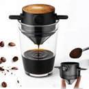 Filtro de café portátil dobrável e reutilizável para preparo de café coado