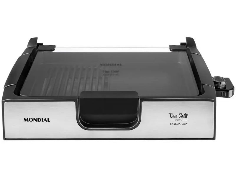 Grill Mondial Premium Due retangular 1270W 220V para grelhar lanches e carnes