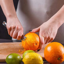 Ralador e Zestador de Limão em Aço Inoxidável com Faca Caneladora – Utensílio Profissional para Frutas Cítricas
