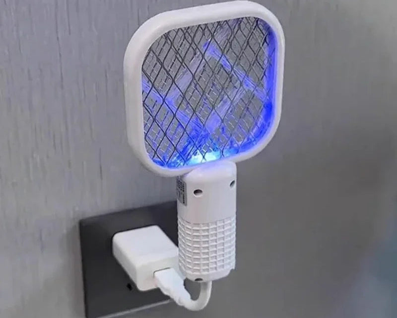 Lâmpada mata-mosquitos elétrica USB com luz roxa portátil para uso doméstico e ao ar livre