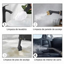 Limpador a Vapor Portátil de Mão com Alta Temperatura e Escovas