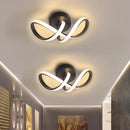 Luminária LED moderna de teto com três opções de cor de luz e design minimalista para quarto, sala de jantar e corredor