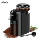 Moedor de Café Elétrico Wancle com mós cônicas e 28 ajustes de moagem para preparo de espresso, café coado e prensa francesa.