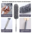 Espanador de Microfibra 2,8 m com Cabo Extensível e Retrátil Lavável