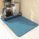 Tapete Super Absorvente para Secagem de Louças – Base Impermeável Antiderrapante para Cozinha e Cafeteira