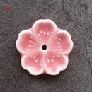 Incensário Flor de Cerejeira em Cerâmica – Porta Incenso Decorativo para Aromaterapia e Meditação