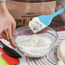 Espátula de Silicone 21cm com Cabo Longo – Misturador de Massas, Cremes e Confeitaria