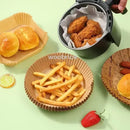 Papel Descartável para Air Fryer Antiaderente – Kit com 50 ou 100 Unidades para Assar e Cozinhar sem Sujeira