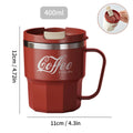 Caneca Térmica Inox 304 Parede Dupla com Alça – Copo Isolado para Café, Leite e Bebidas Quentes ou Frias