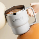 Caneca Térmica Inox 304 Parede Dupla com Alça – Copo Isolado para Café, Leite e Bebidas Quentes ou Frias
