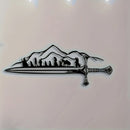 Quadro Metal Decorativo O Senhor dos Anéis – Arte de Parede Frodo e Sam | The Fellowship of the Ring