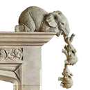 Kit 3 Peças Elefantes Decorativos com Bebê – Estatuetas em Resina para Decoração e Presentes Especiais