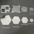 Espelho Decorativo Adesivo Hexagonal 3D Acrílico Autocolante para Parede Kit com 6 ou 12 Peças