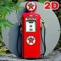 Placa Decorativa Vintage Texaco Gas Pump – Arte Retrô em Metal para Parede e Ambientes Estilosos