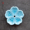 Incensário Flor de Cerejeira em Cerâmica – Porta Incenso Decorativo para Aromaterapia e Meditação