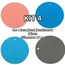 Kit 4 Protetores de Silicone para Panelas 17 cm – Descanso Antiderrapante para Utensílios