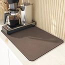 Tapete Super Absorvente para Secagem de Louças – Base Impermeável Antiderrapante para Cozinha e Cafeteira