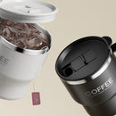 Caneca Térmica Inox 304 Parede Dupla com Alça – Copo Isolado para Café, Leite e Bebidas Quentes ou Frias