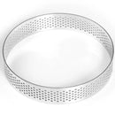 Aro Perfurado Redondo em Aço Inoxidável para Tortas e Mousses – Forma Profissional para Confeitaria