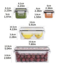 Kit 8 Potes Herméticos BPA Free com Tampa de Trava para Cozinha