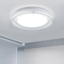 Plafon LED Circular Moderno com Cristais — Luz Para Sala e Quarto (AC85–256V) | TAVARES HOME