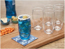 Jogo com 6 Copos de Vidro 300ml para Água, Sucos e Bebidas