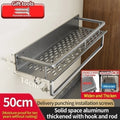 Organize Tudo com Prateleira de Alumínio para Temperos na Parede — Resistente a Ferrugem e Umidade (Para Banheiro e Cozinha) | TAVARES HOME