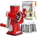 Ralador/ Fatiador Manual 3 em 1 Rotativo — Queijo, Vegetais e Nuts | Ralador de Queijo Versátil | JT242 | TAVARES HOME