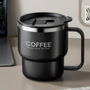 Caneca Térmica Inox 304 Parede Dupla com Alça – Copo Isolado para Café, Leite e Bebidas Quentes ou Frias