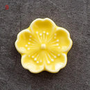 Incensário Flor de Cerejeira em Cerâmica – Porta Incenso Decorativo para Aromaterapia e Meditação