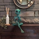 Estátua Decorativa Alien — Tema Ficção Científica para Mesinha, Estante e Adega | Presente Criativo | TAVARES HOME
