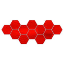 Espelho Decorativo Adesivo Hexagonal 3D Acrílico Autocolante para Parede Kit com 6 ou 12 Peças