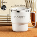 Caneca Térmica Inox 304 Parede Dupla com Alça – Copo Isolado para Café, Leite e Bebidas Quentes ou Frias