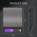 Precisão em Cada Receita: Balança Digital de Cozinha 5/10kg (0,1g/1g) à Prova d’Água com Display LCD| TAVARES HOME